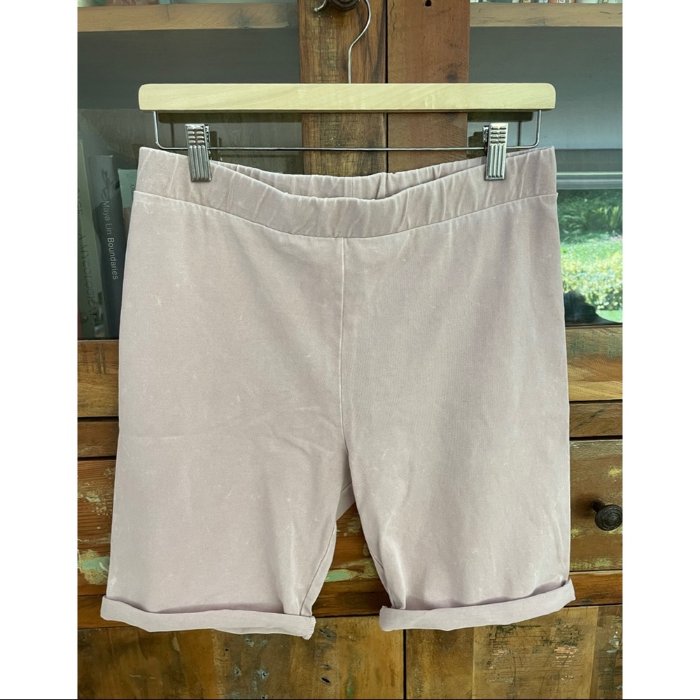 Dusty Pink Gilded Intent Knit Shorts
